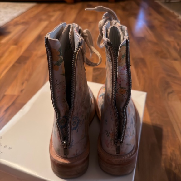 Free People Santa Fe Floral 🌸Lace Up Boots(size 37) - Picture 13 of 15